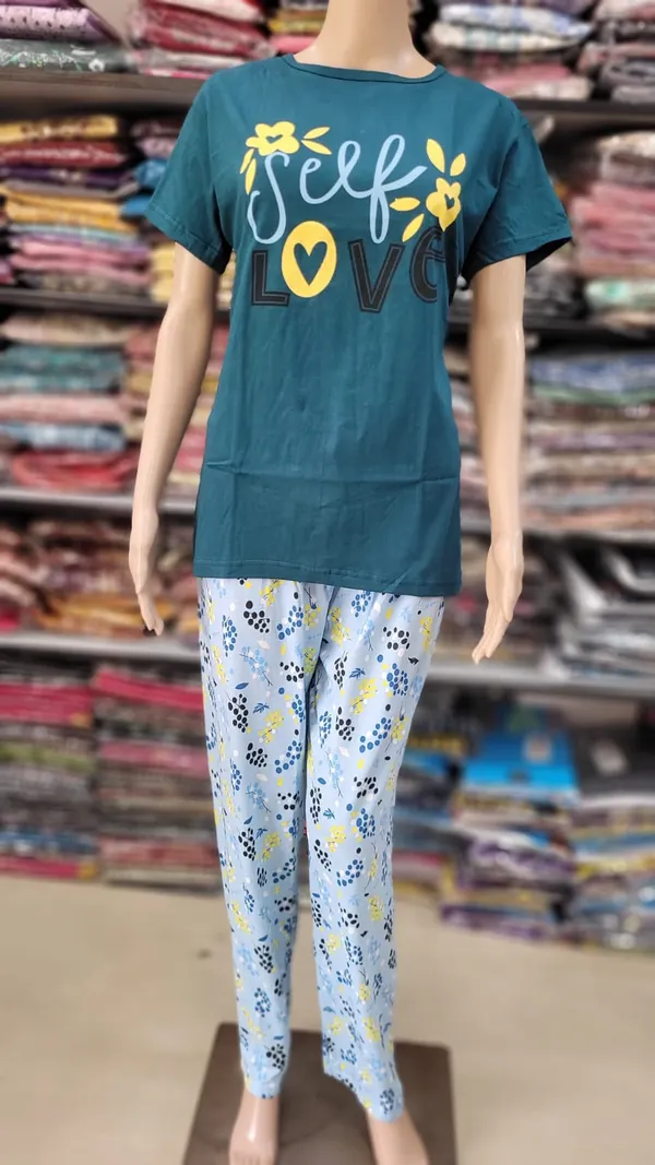 Premium Cotton Night Suit | NS205